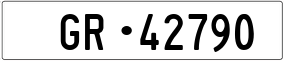 Trailer License Plate